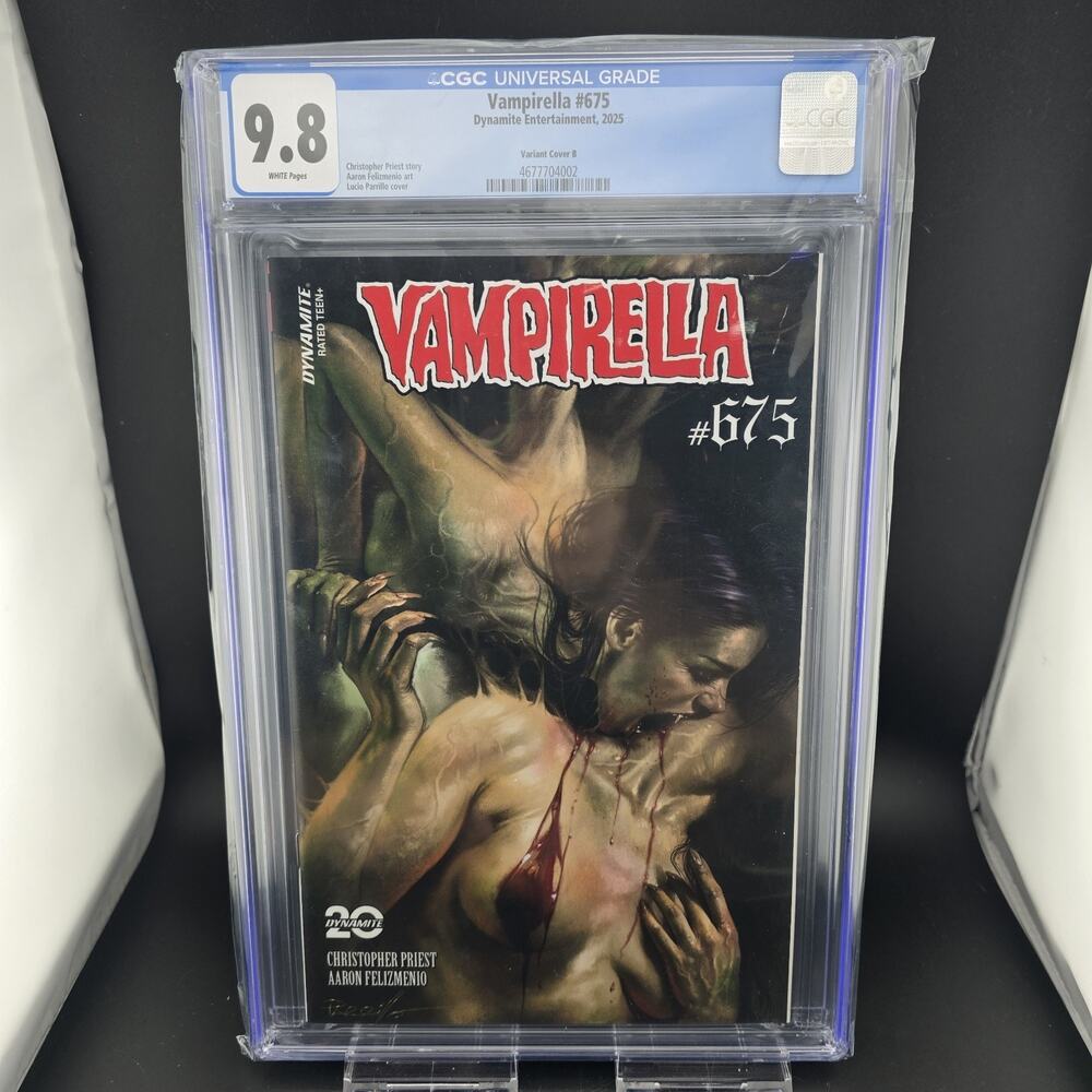VAMPIRELLA #675 CGC 9.8 PARRILLO VARIANT B DYNAMITE COMICS 2025